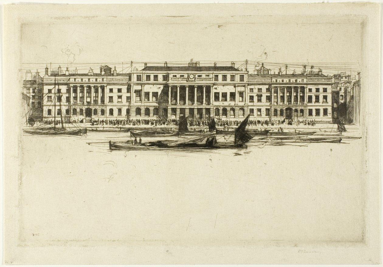 Zollhaus, Platte eins aus dem London-Set von David Young Cameron