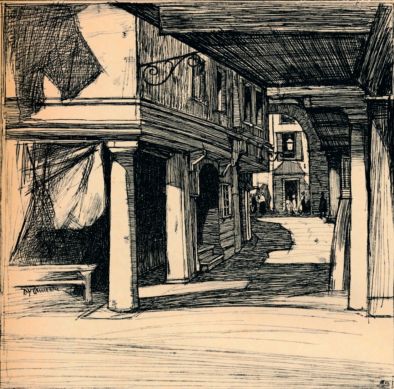 Venezianische Straße, 1900 von David Young Cameron