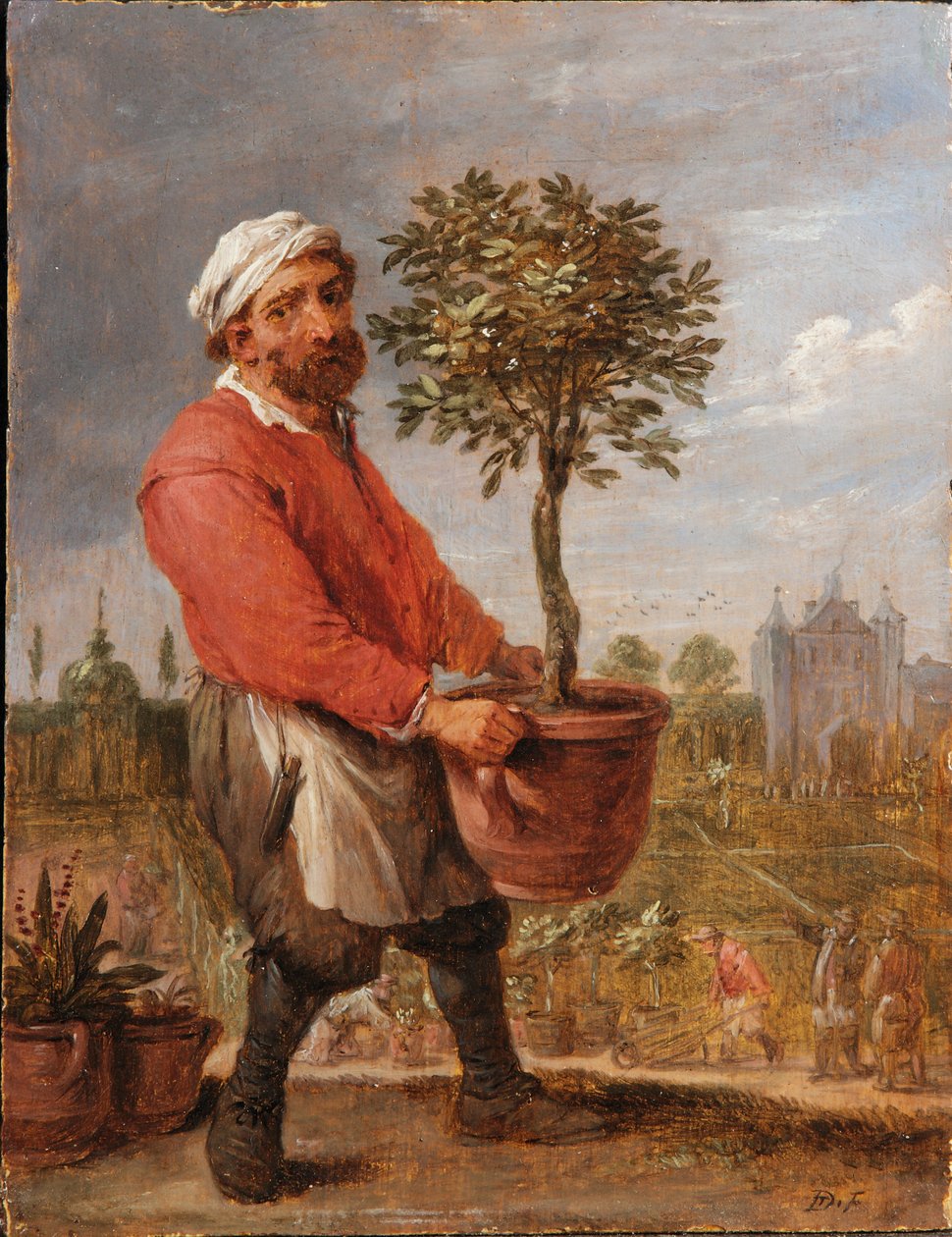 Eine Allegorie der vier Jahreszeiten: Frühling von David Teniers the Younger