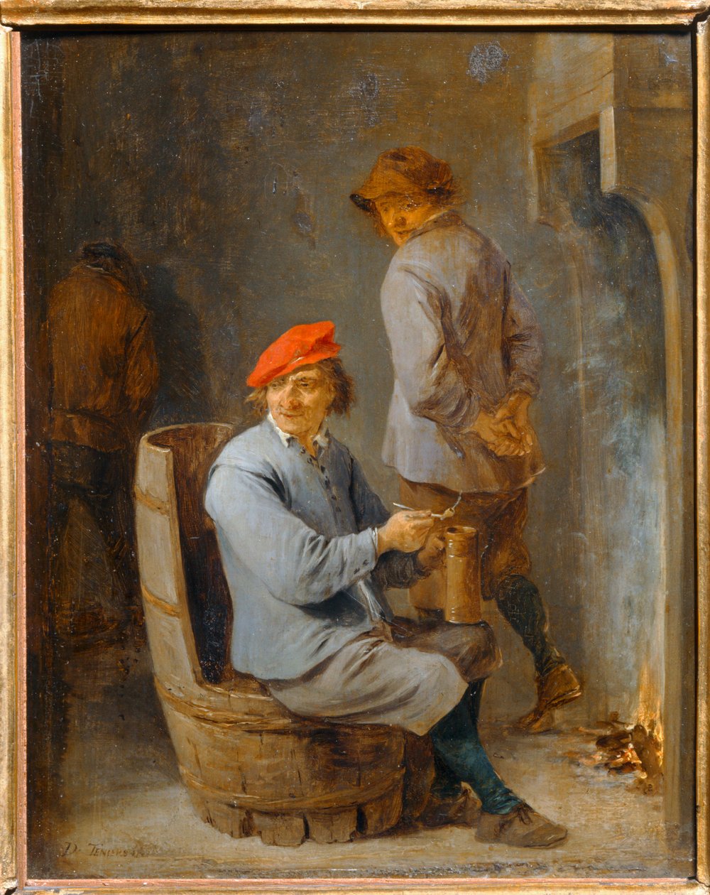 Tabagie. Raucher am Fass von David the Younger Teniers