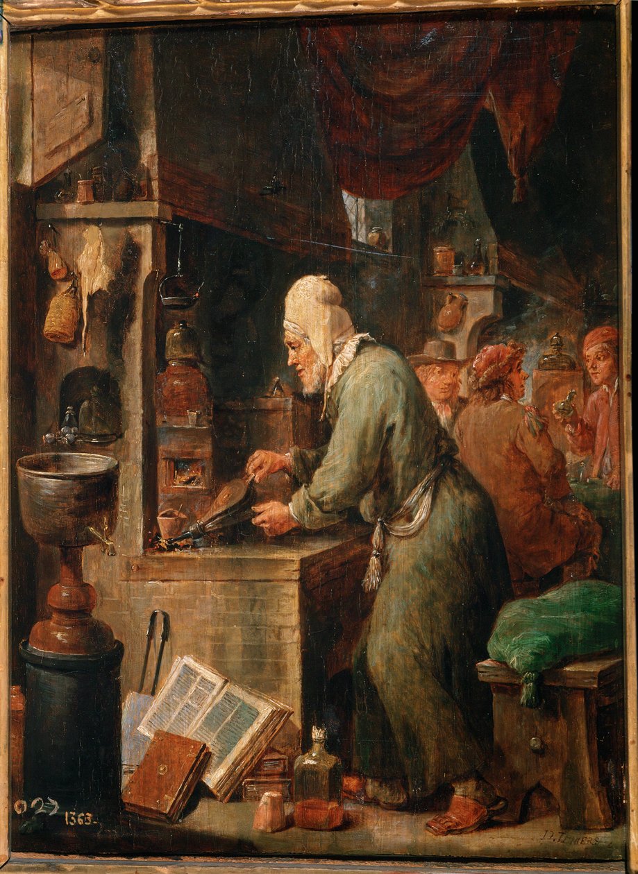 Der Alchemist von David the Younger Teniers
