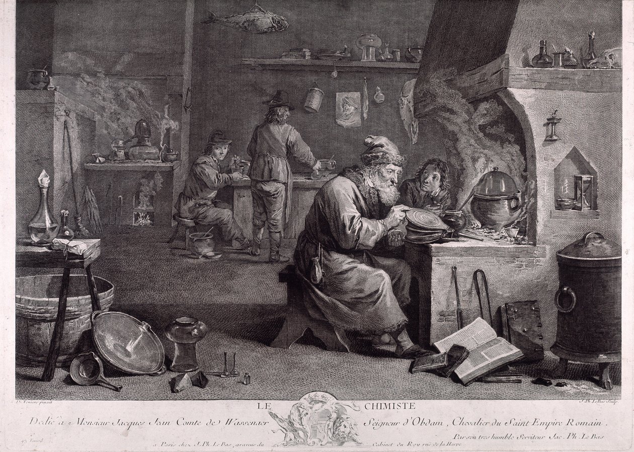 Das Labor des Alchemisten von David Teniers the Younger