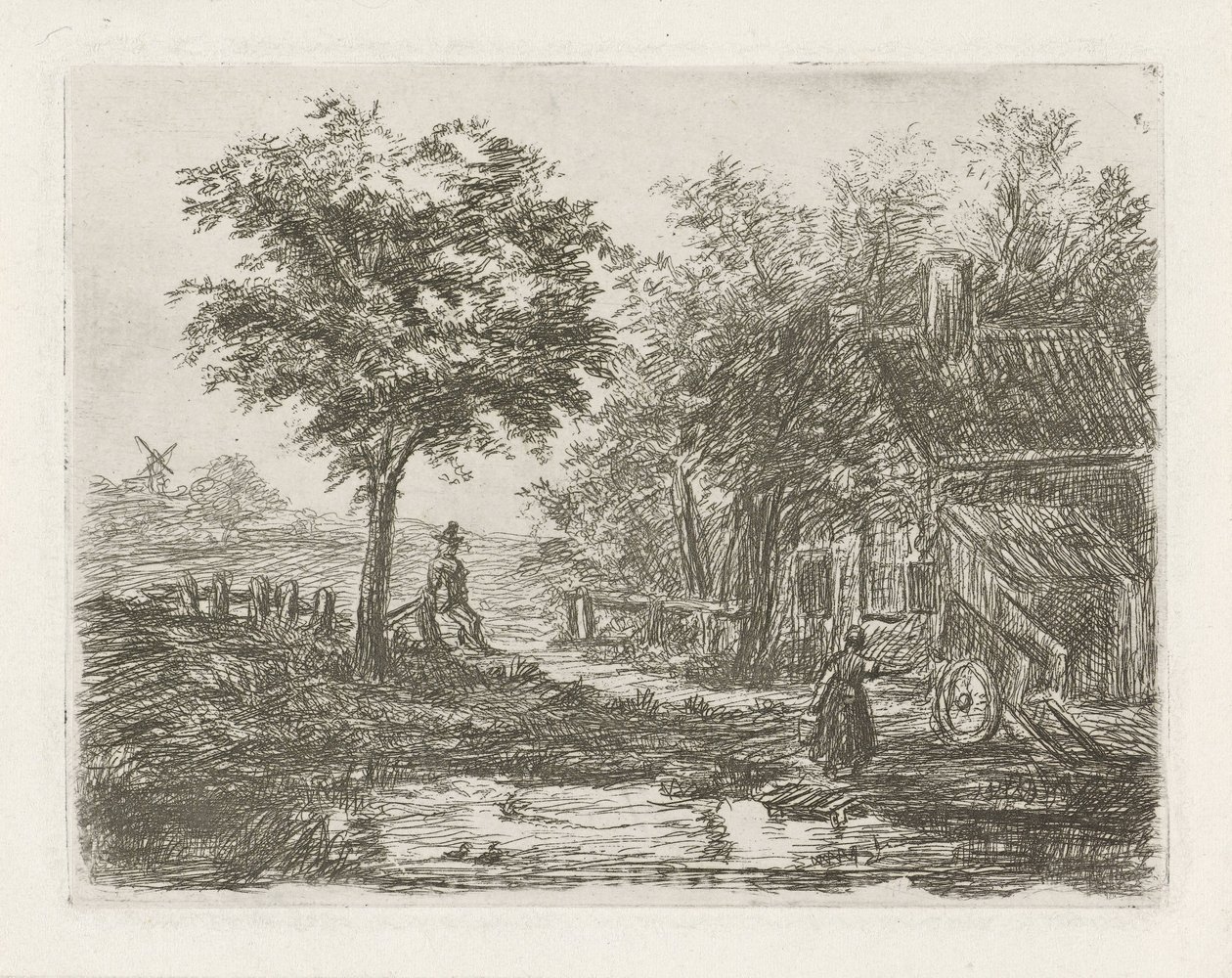 Bauernhof am Wasser von David van der Kellen