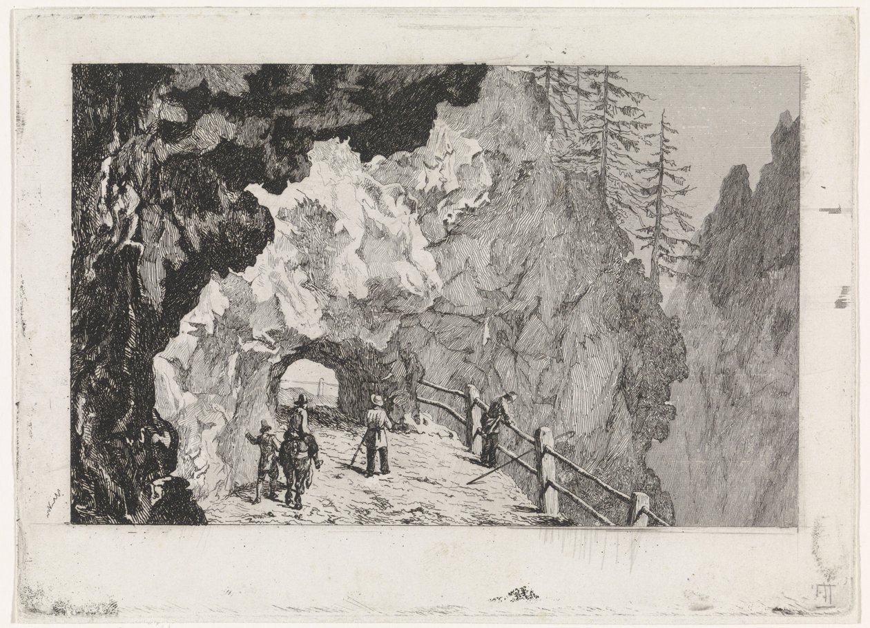 Durchgang in den Felsen von David van der Kellen