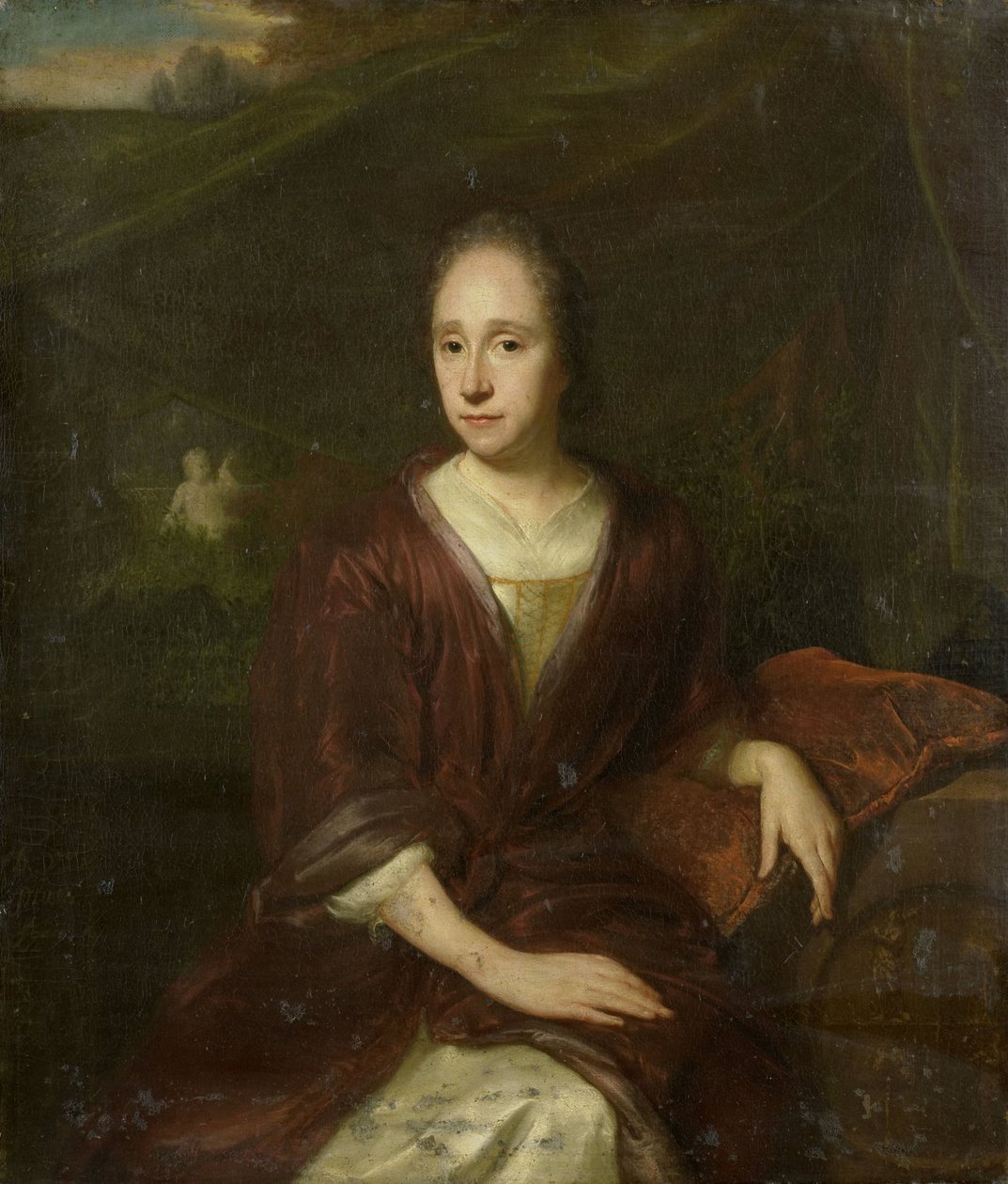 Porträt von Margaretha Nelis (1652-1705), zweite Frau von Casparus Commelin von David van der Plas