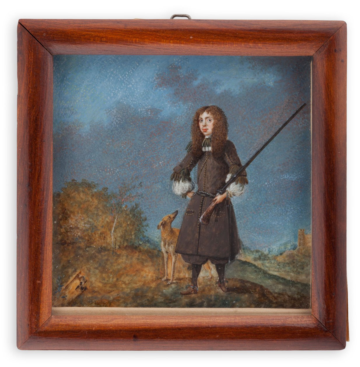 Jäger (Karl XI.?) mit seinem Hund von David von Krafft