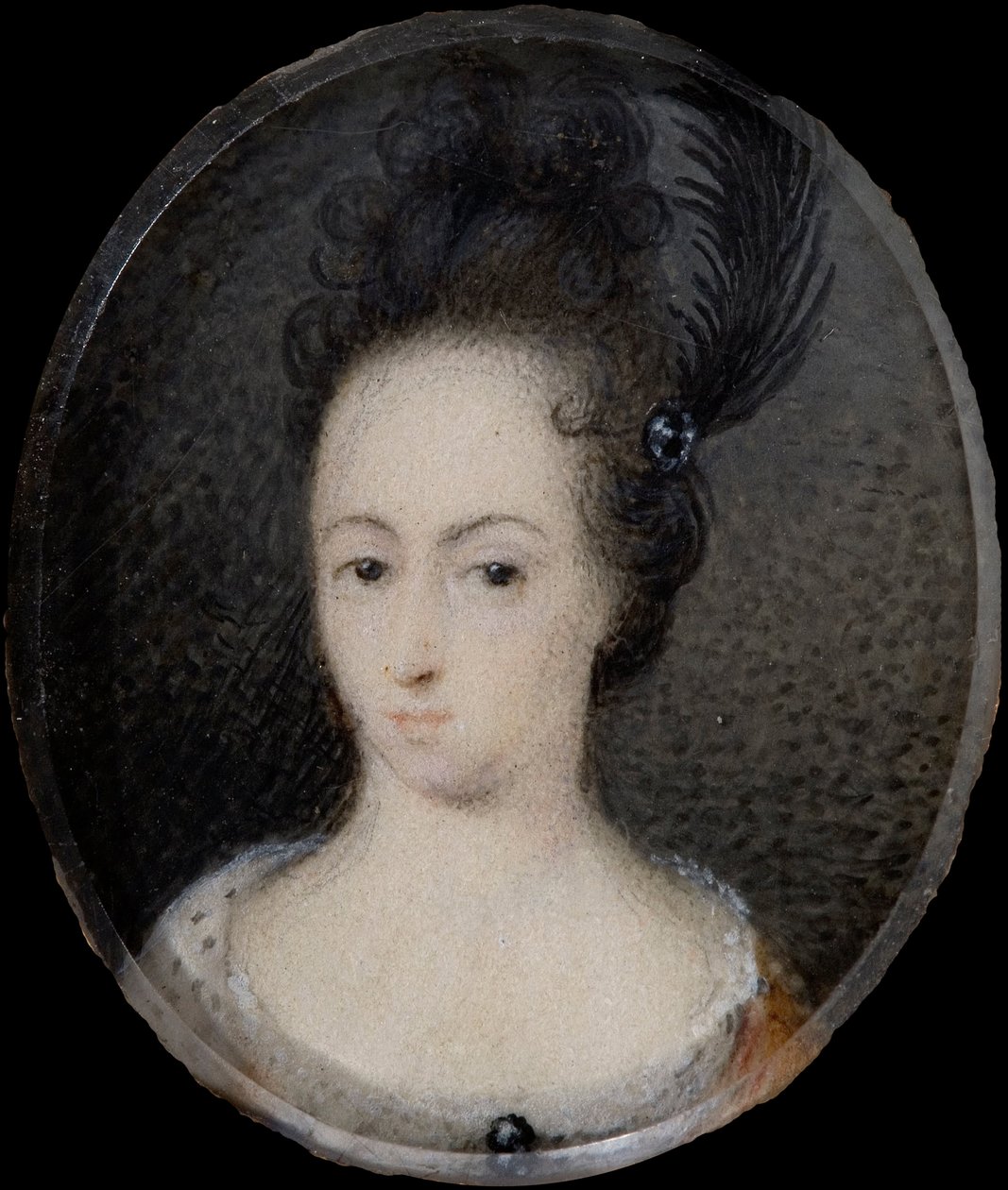 Miniatur von Hedvig Sofia, Prinzessin von Schweden, um 1700 von David von Krafft
