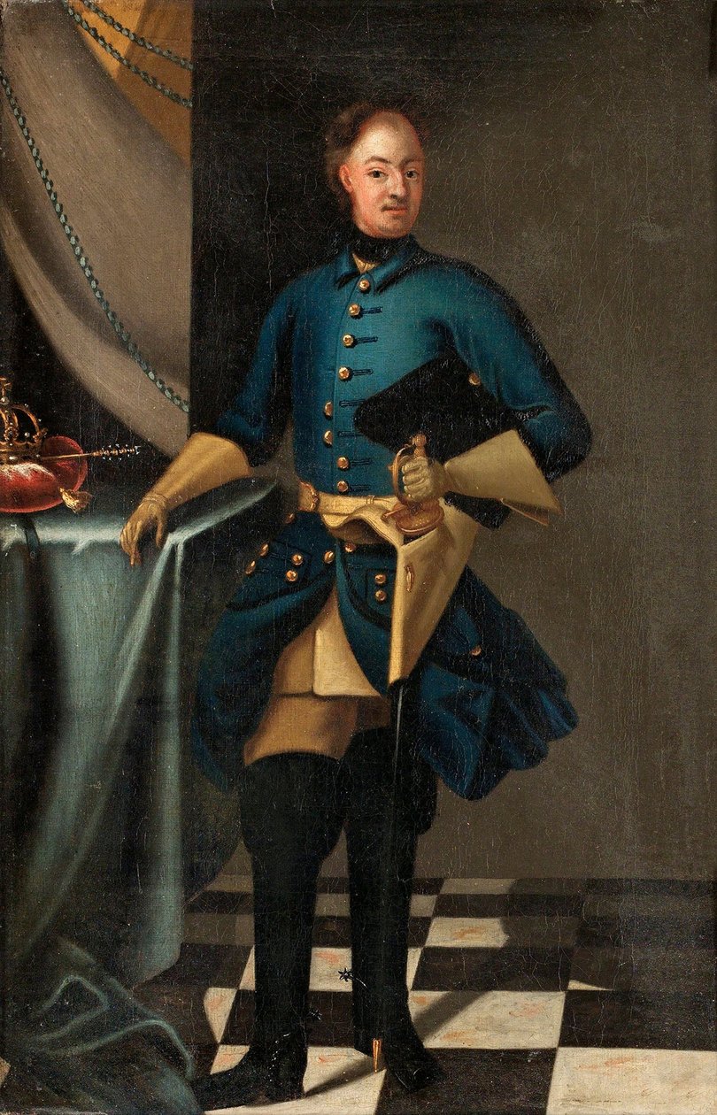 Porträt von König Karl XII. von Schweden von David von Krafft