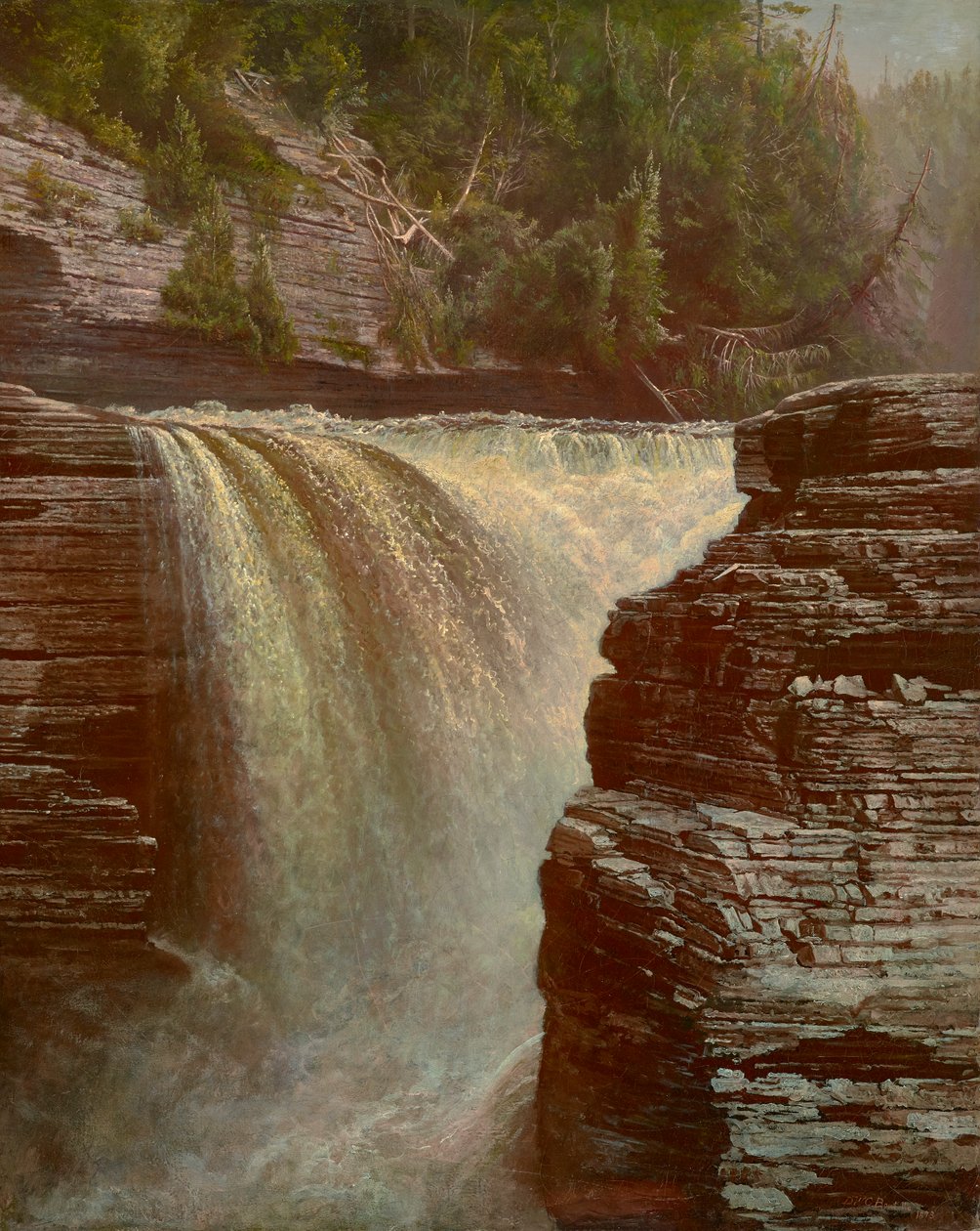 Trenton Falls in der Nähe von Utica, New York (1873) von De Witt Clinton Boutelle