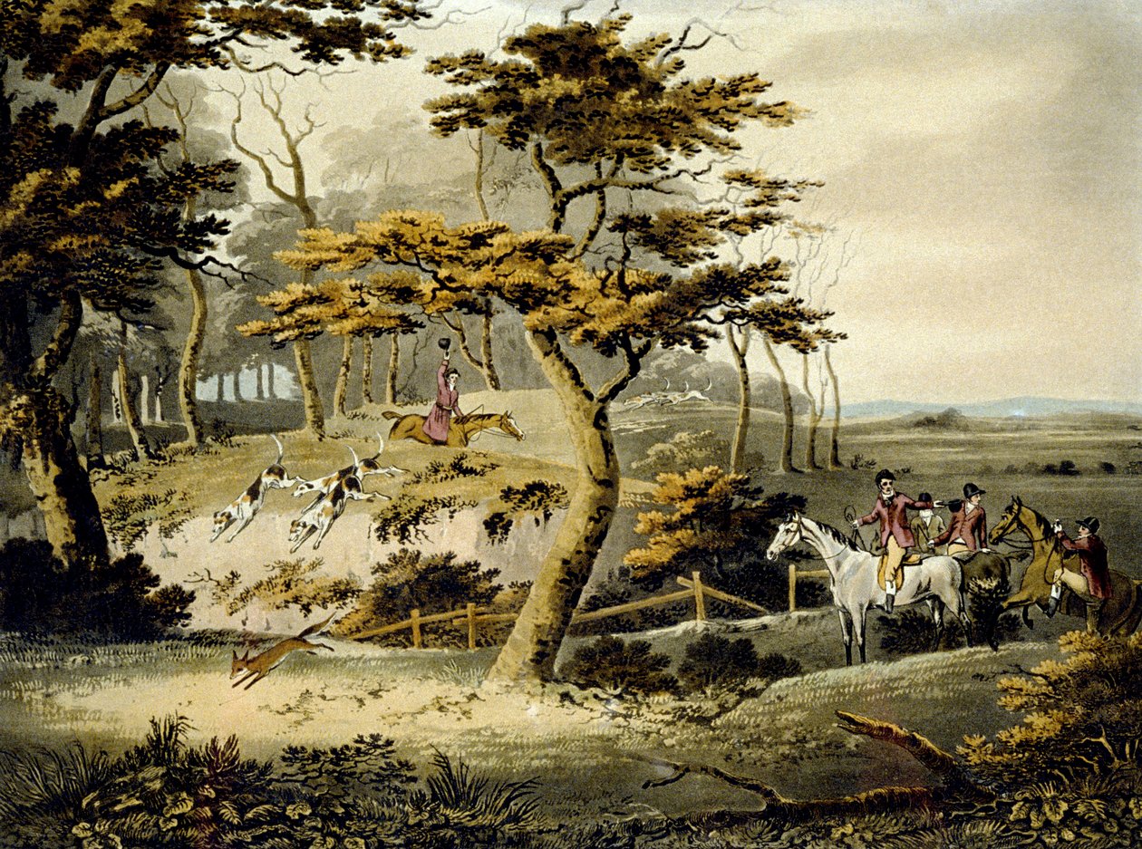 Nachmittag, Fuchsjagd, graviert von J.H. Clarke und F. Jeakes von Dean Snr. (after) Wolstenholme