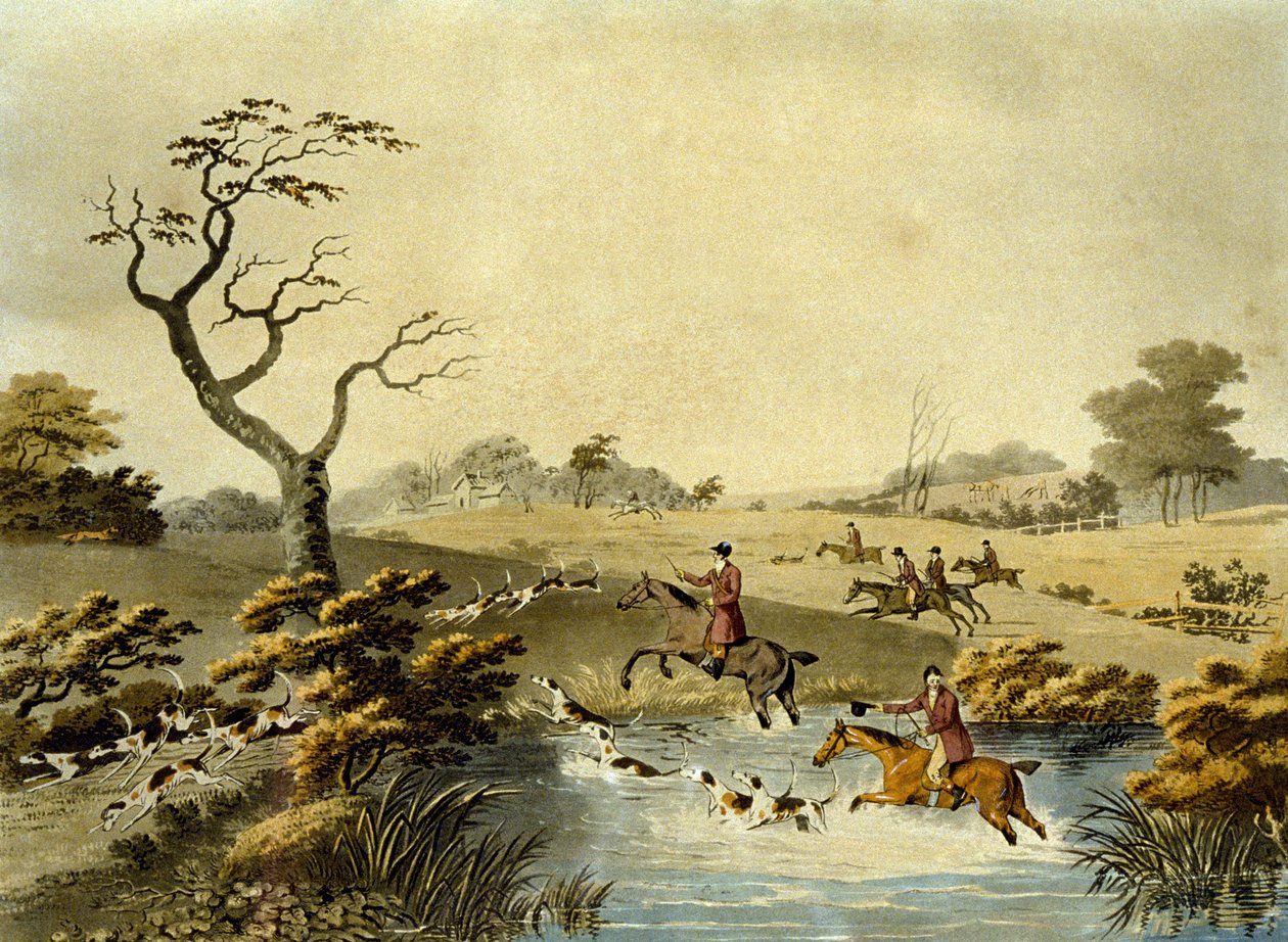 Mittag, Fuchsjagd, graviert von J.H. Clarke und F. Jeakes von Dean Snr. (after) Wolstenholme