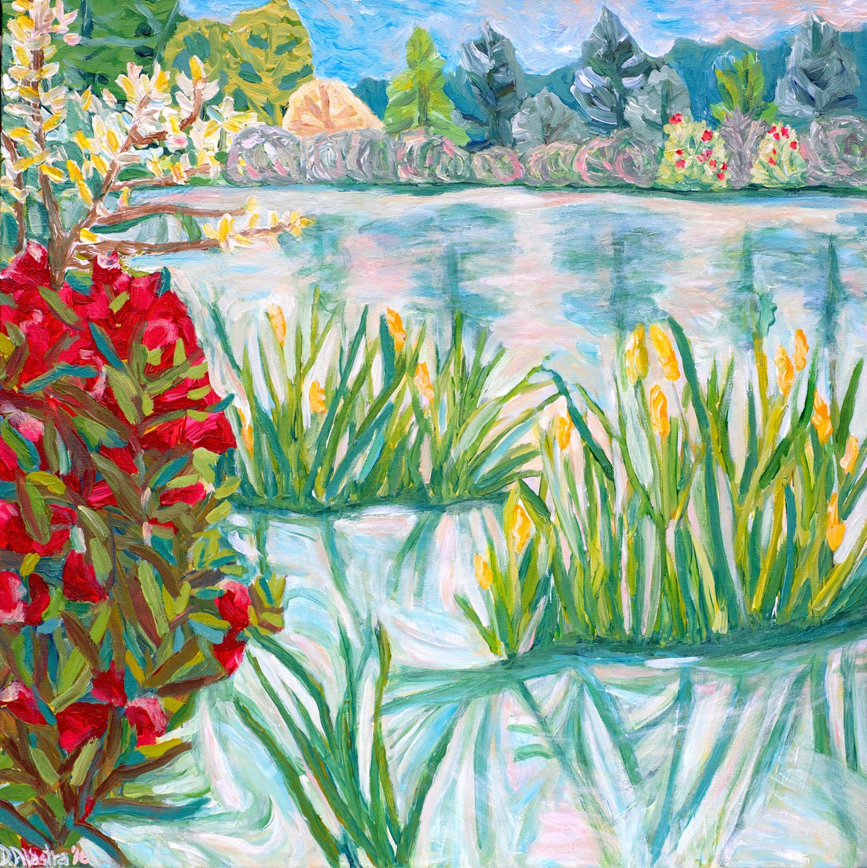 Rote Rhodie, 2015 von Deborah Eve Alastra