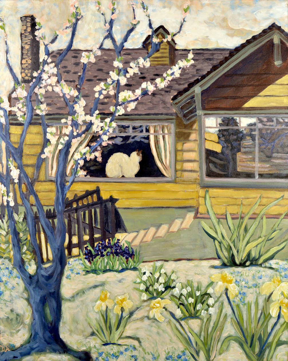 Gelbes Haus, 2019 von Deborah Eve Alastra