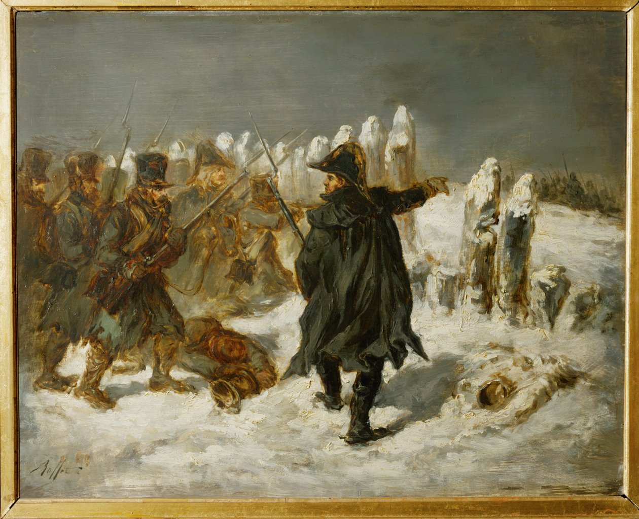 Michel Ney, Marschall von Frankreich, Prinz von der Moskowa, während des Russlandfeldzugs 1812 am Reduit von Kovno von Denis Auguste Marie Raffet