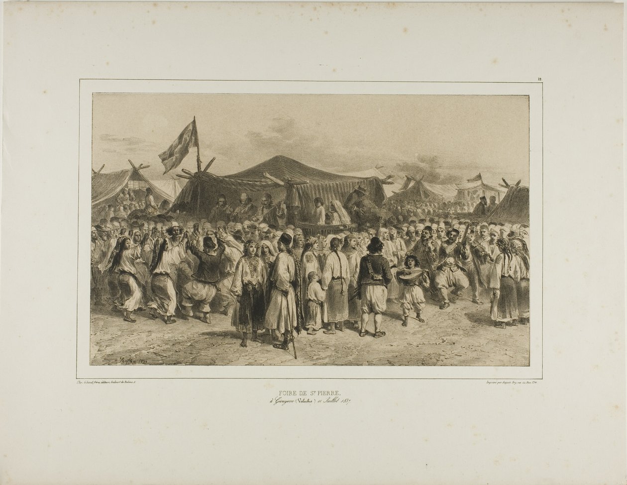 St. Pierre-Messe, Giourjevo, Walachei, 11. Juli 1837 von Denis Auguste Marie Raffet