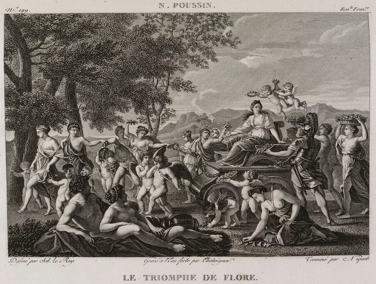 Denis-Sébastien Leroy, Chataigner und Niquet - Der Triumph der Flora, nach Nicolas Poussin - 1802-1815 von Denis Sebastien Leroy