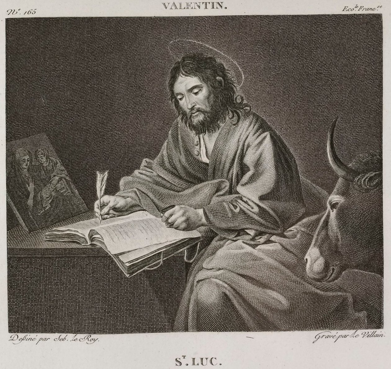 Sankt Lukas, nach Le Valentin von Denis Sebastien Leroy