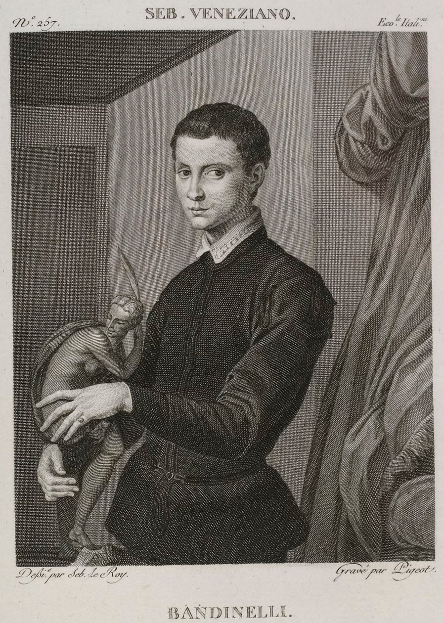 Bandinelli, ehemals Sebastiano del Piombo zugeschrieben, nun Bronzino zugeschrieben von Denis Sebastien Leroy