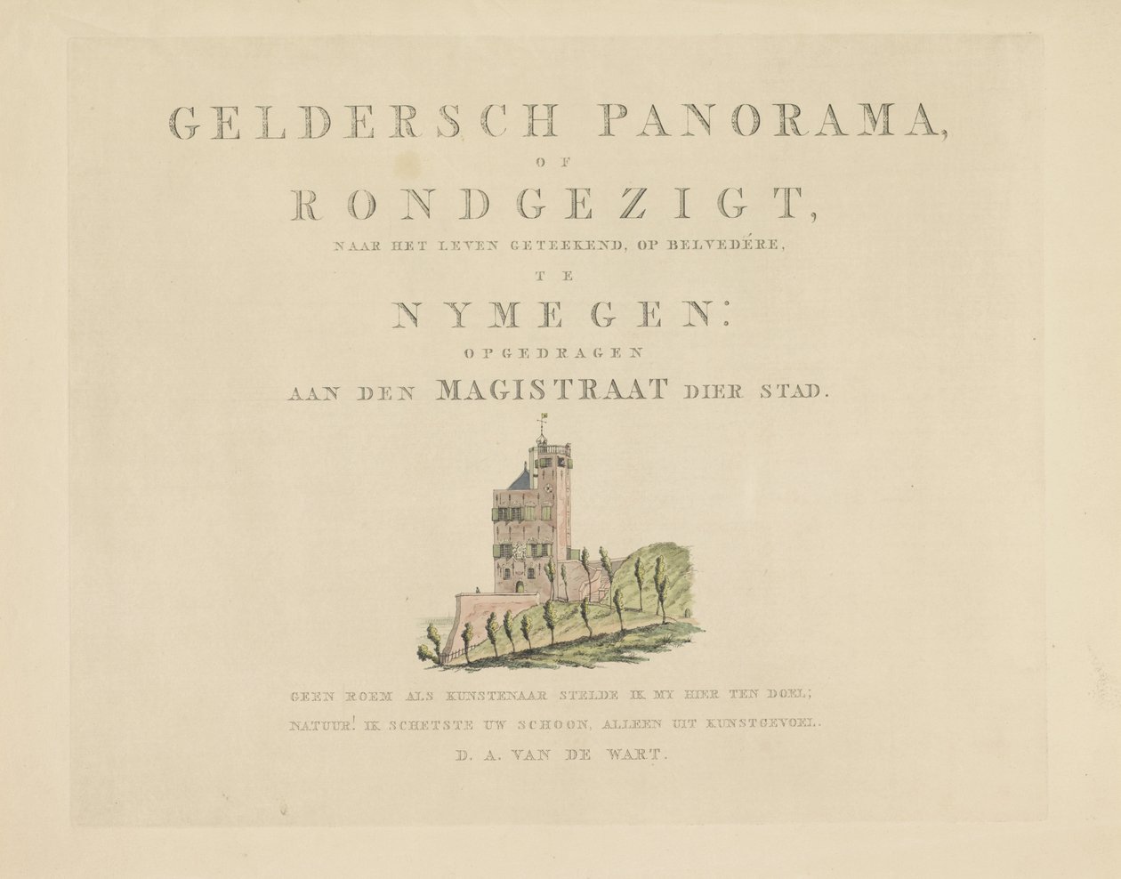 Belvedere in Nijmegen von Derk Anthony van de Wart