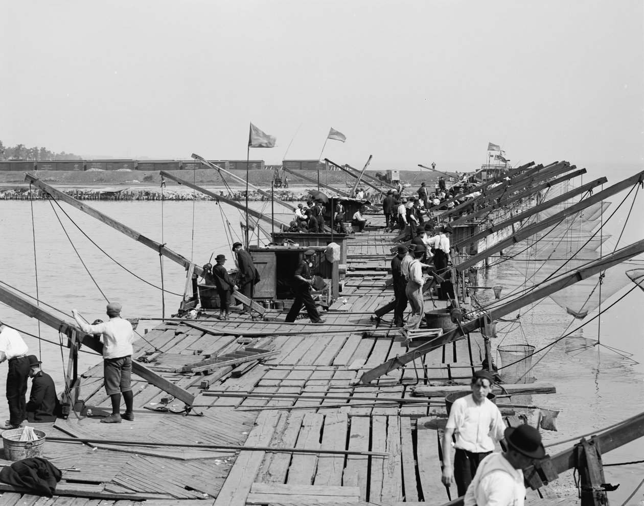 Der Angelpier, Chicago, Illinois, um 1910-20 von Detroit Publishing Co.
