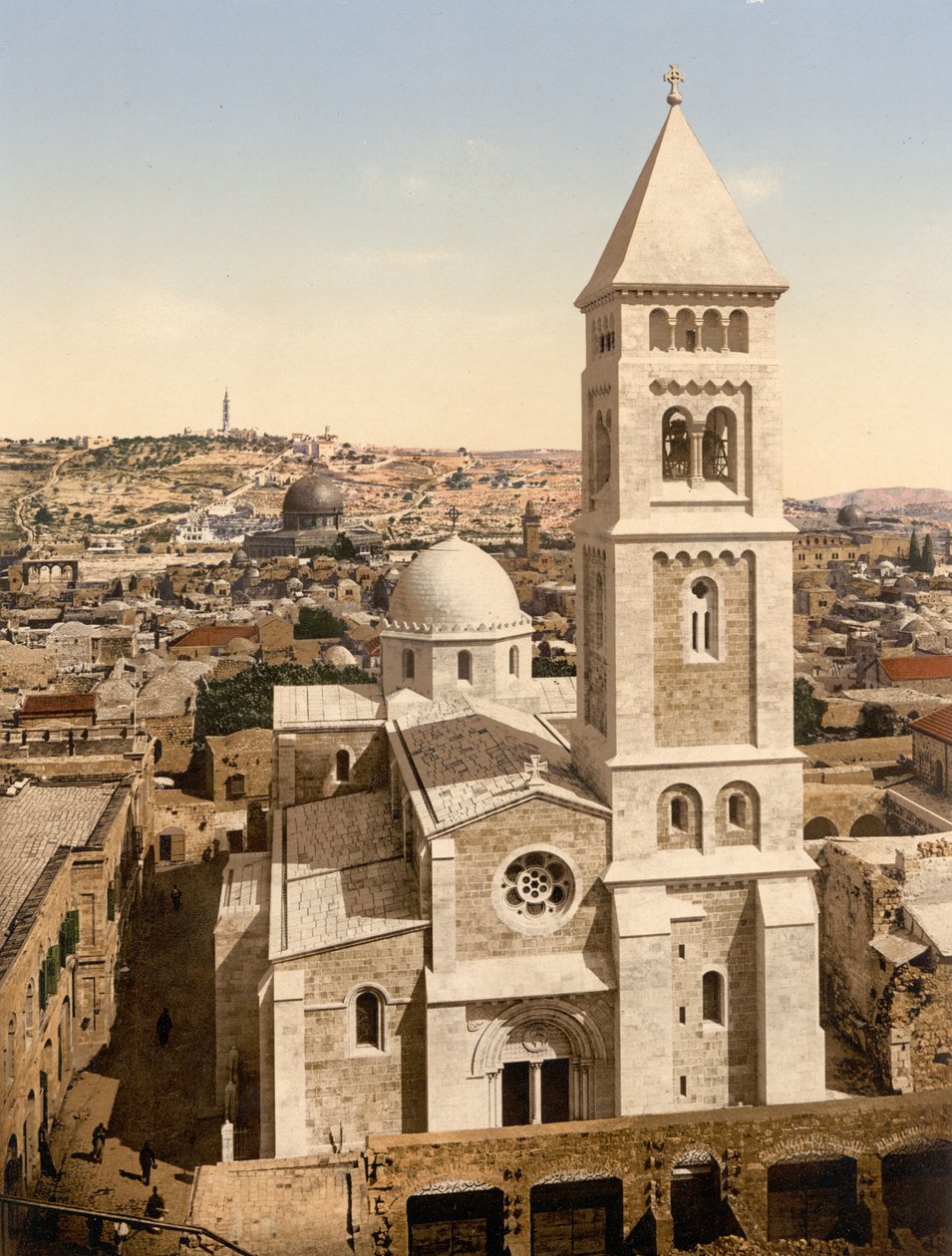 Kirche des Heiligen Erlösers, Jerusalem, Heiliges Land von Detroit Photographic Co.