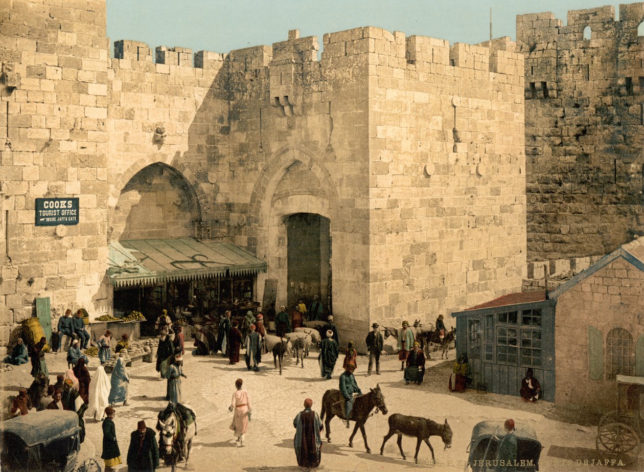 Das Jaffator, Jerusalem, Heiliges Land, ca. 1890-ca. 1900 von Detroit Photographic Co.