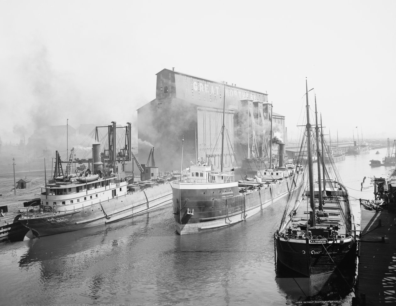 Großer nördlicher Aufzug und Versand, Buffalo, New York von Detroit Publishing Co.