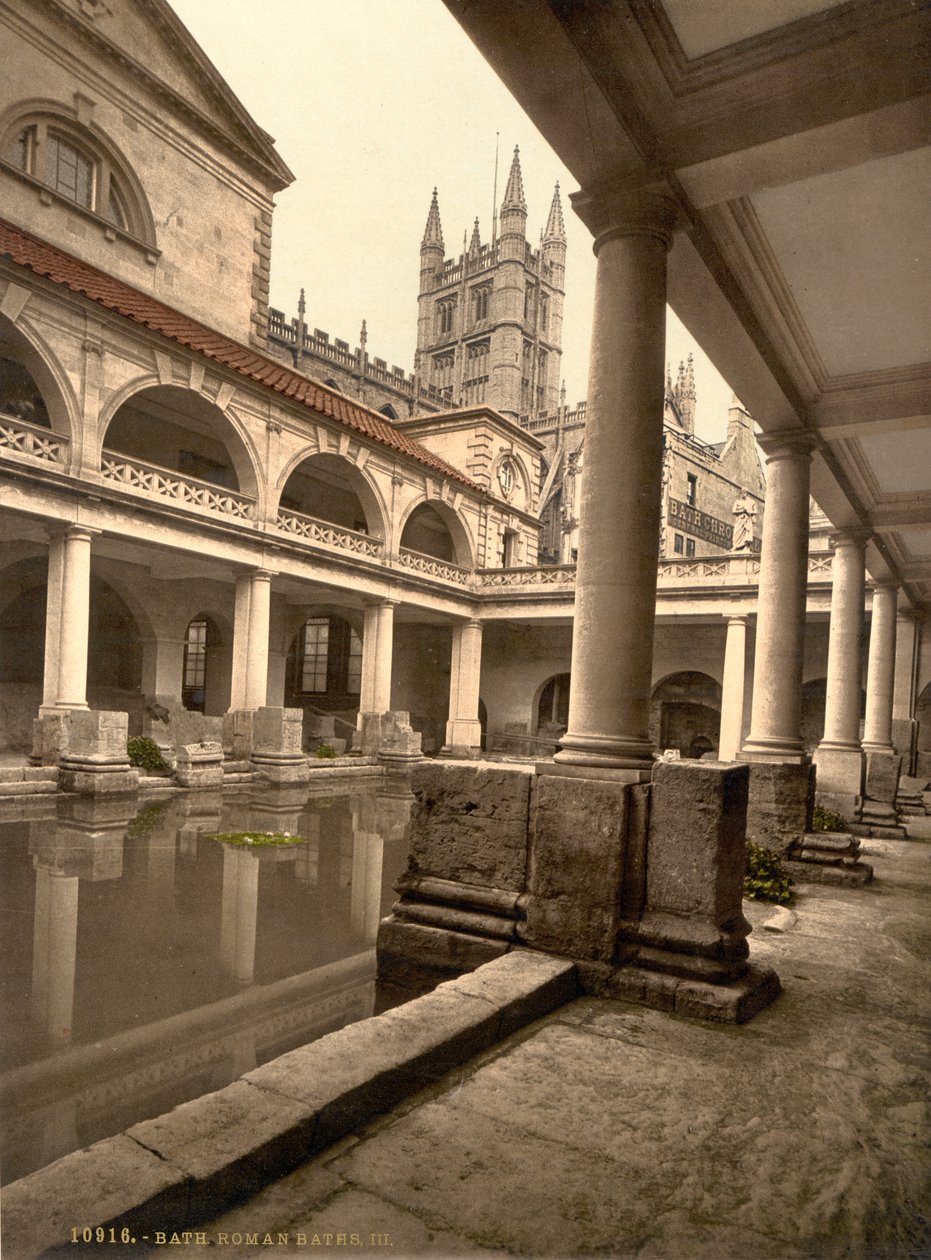 Römische Bäder und Abtei, Bath, ca. 1890-1900 von Detroit Publishing Co.