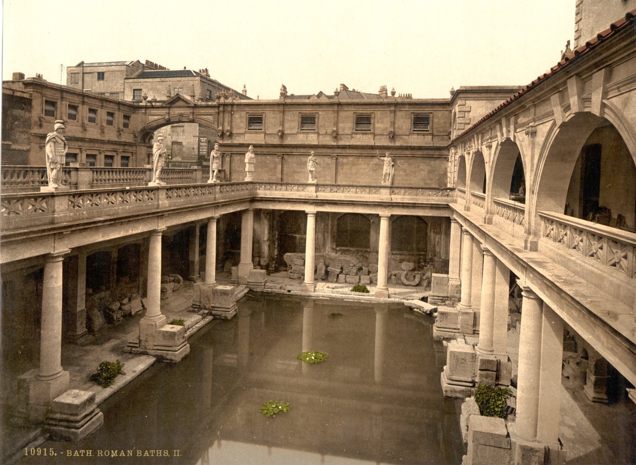 Römische Bäder und Abtei, Bath, ca. 1890-1900 von Detroit Publishing Co.