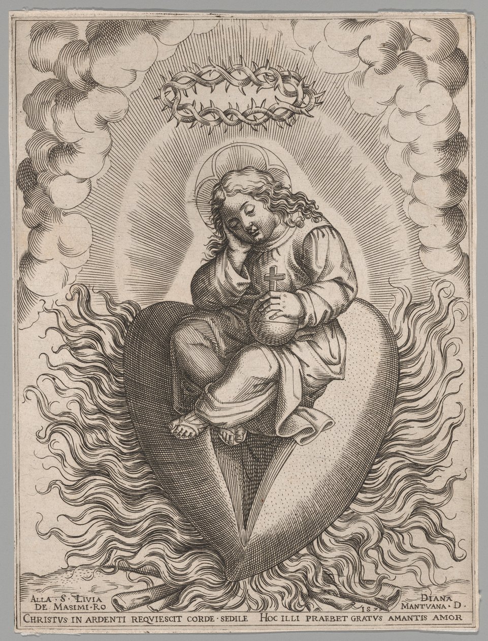 Der kleine Erlöser von Diana Scultori