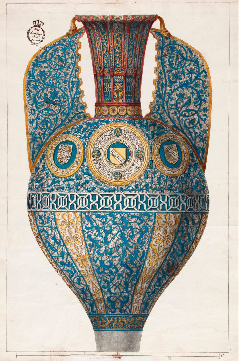 Nazarí-Vase der Schilde von Diego Sánchez Sarabia