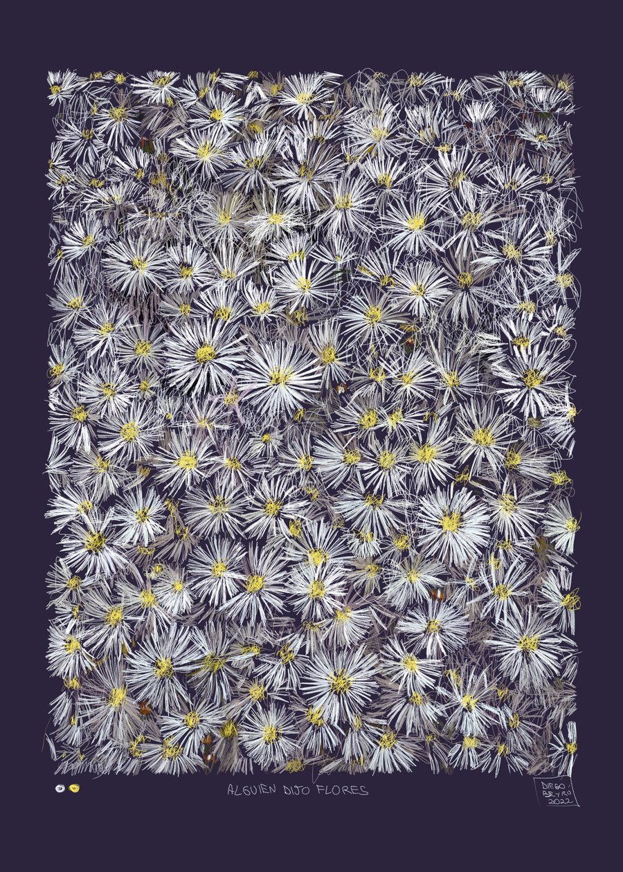 Jemand sagte Blumen, 2022 von Diego Beyro