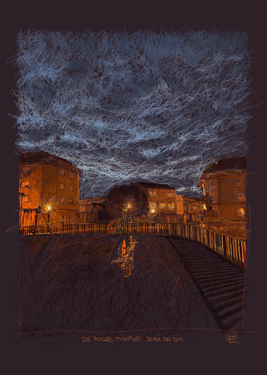 In wenigen Minuten wird es Tag sein, 2022 von Diego Beyro