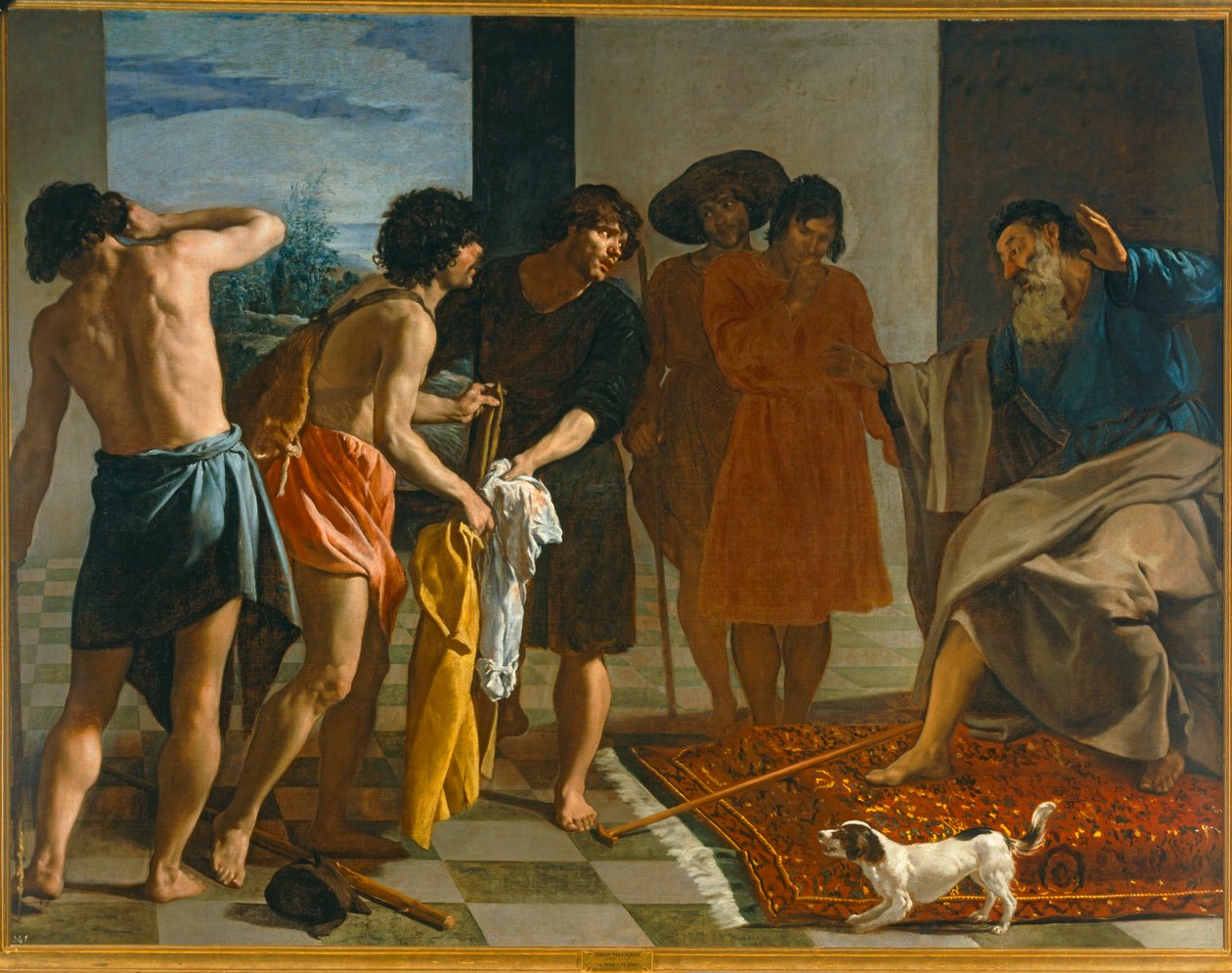 Josephs Mantel, gebracht von seinen Brüdern von Diego Rodriguez de Silva y Velazquez