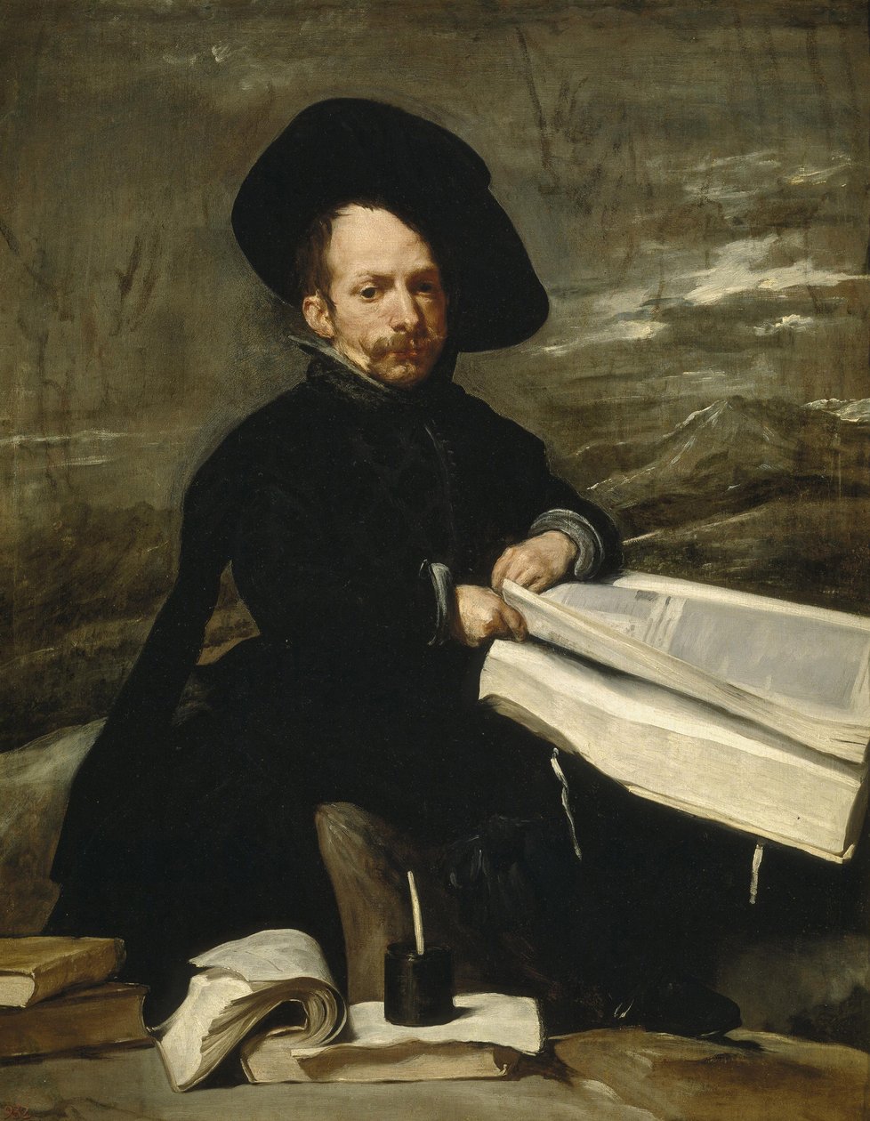 Porträt des Narren Diego de Acedo, genannt "el Primo", 1644 von Diego Velázquez