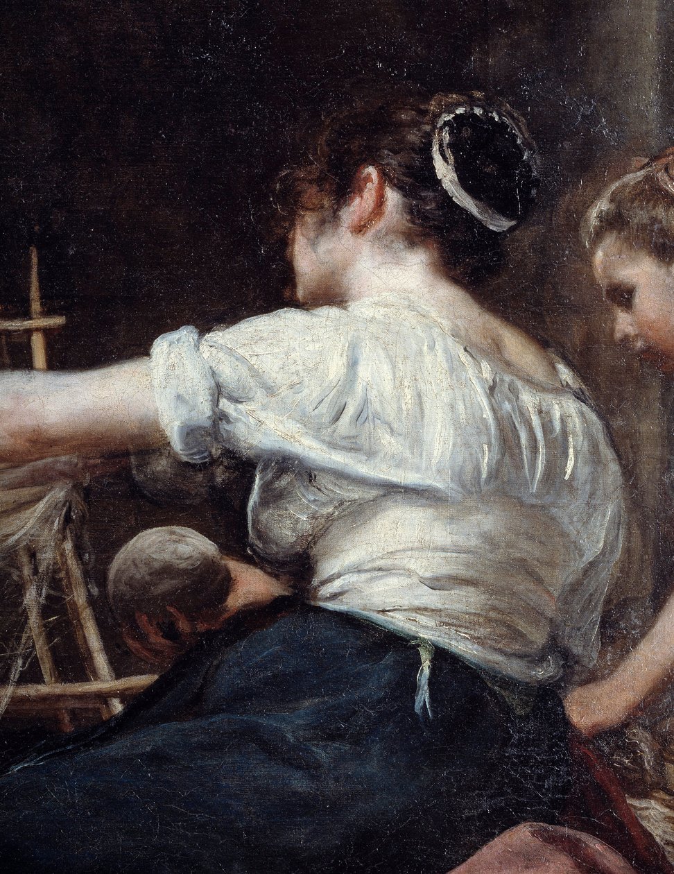 Die Spinnerinnen oder die Arachne-Fabel (Detail) von Diego Velázquez