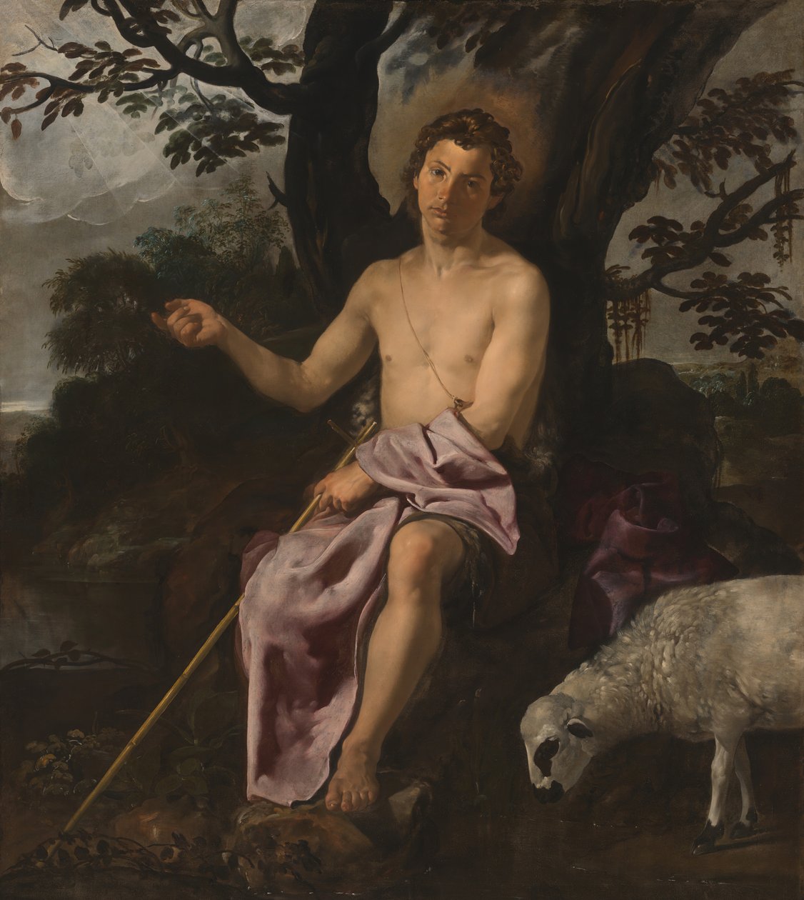 Johannes der Täufer in der Wildnis, ca. 1622 von Diego Velasquez