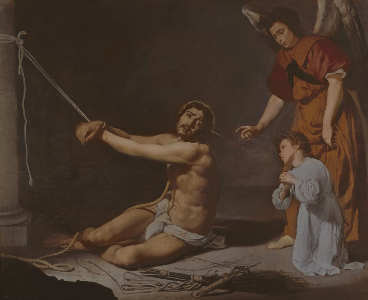 Christus nach der Geißelung, betrachtet von der christlichen Seele, ca. 1628-29 von Diego Velázquez
