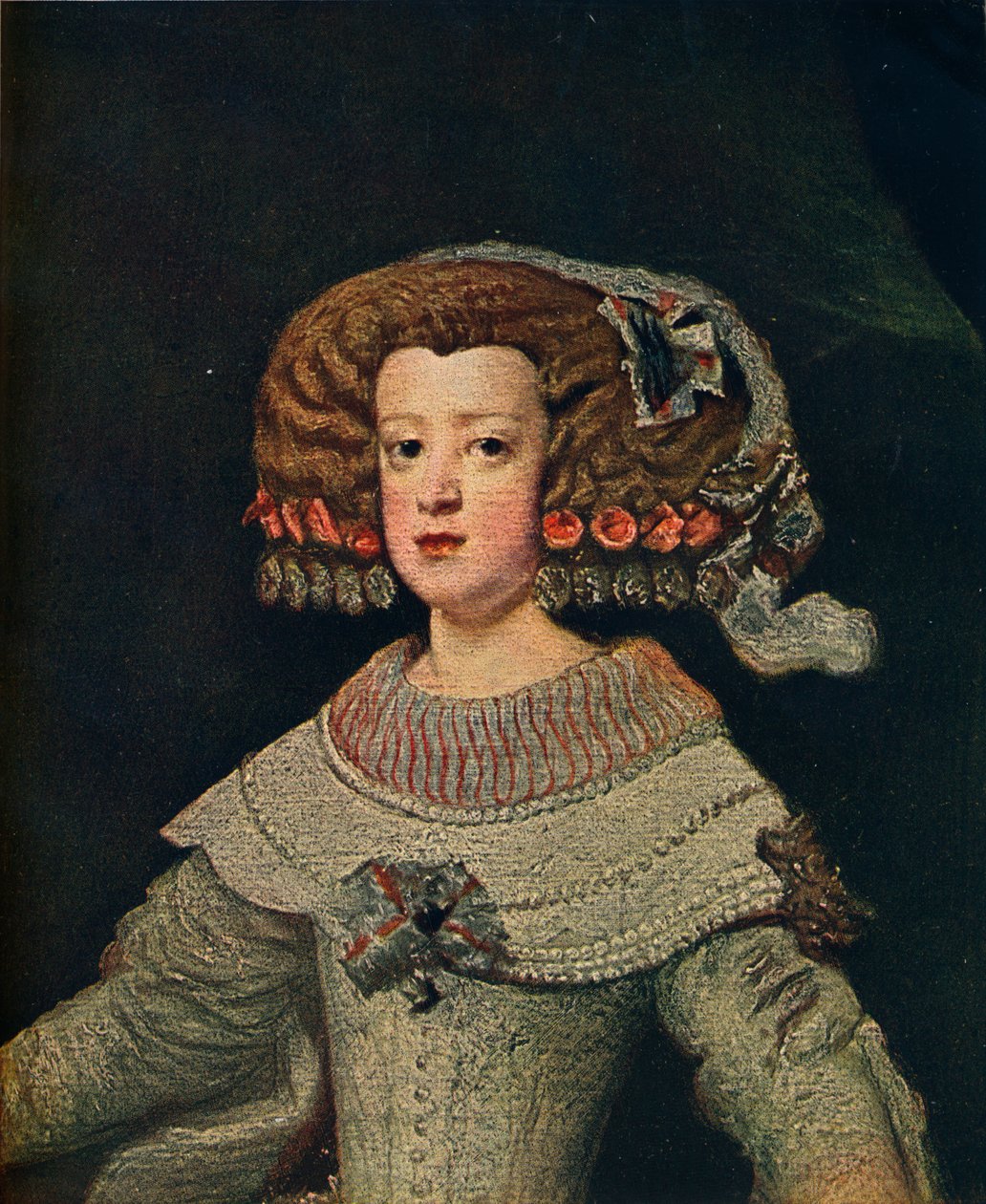 Porträt der Königin Marie-Anne, Mariana von Österreich, 1652, 1910 von Diego Velázquez