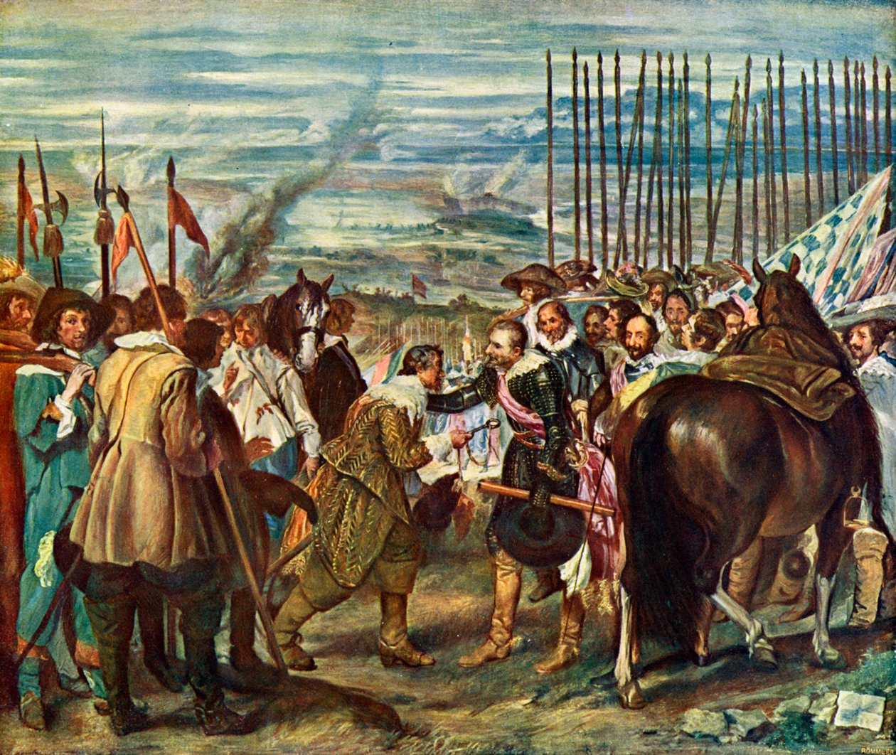 Übergabe von Breda Las Lanzas, 1634-1635 von Diego Velázquez