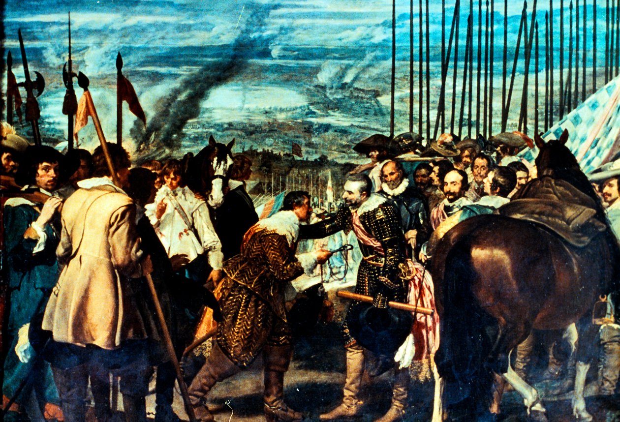 Die Reduktion von Breda, Dreißigjähriger Krieg, 1625, 17. Jahrhundert von Diego Velázquez
