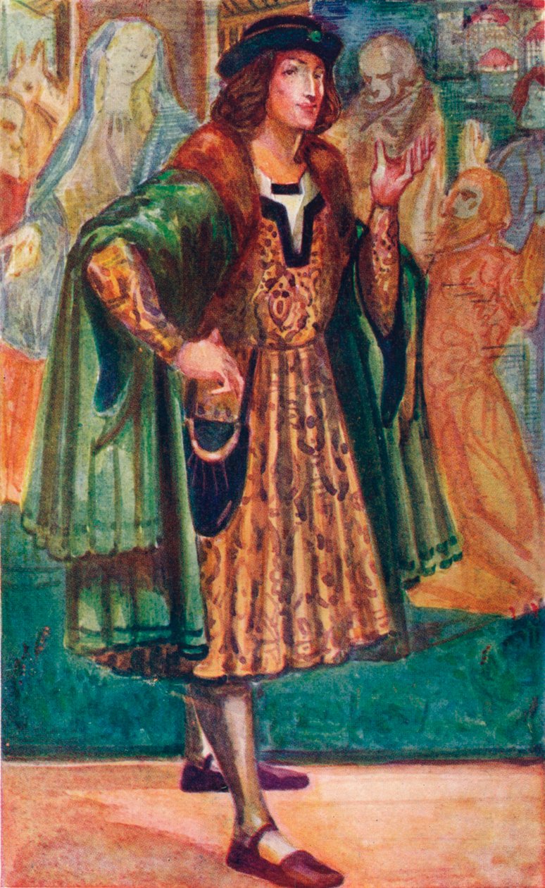 Ein Mann aus der Zeit von Richard III., 1907 von Dion Clayton Calthrop