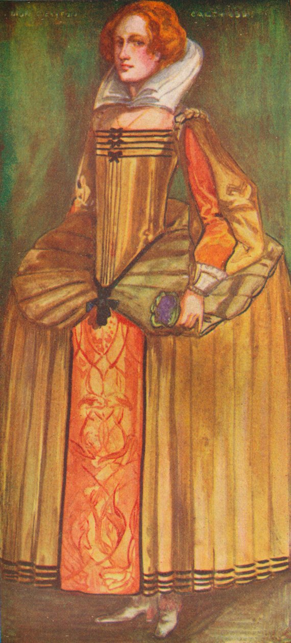 Eine Frau aus der Zeit von Elisabeth, 1907 von Dion Clayton Calthrop
