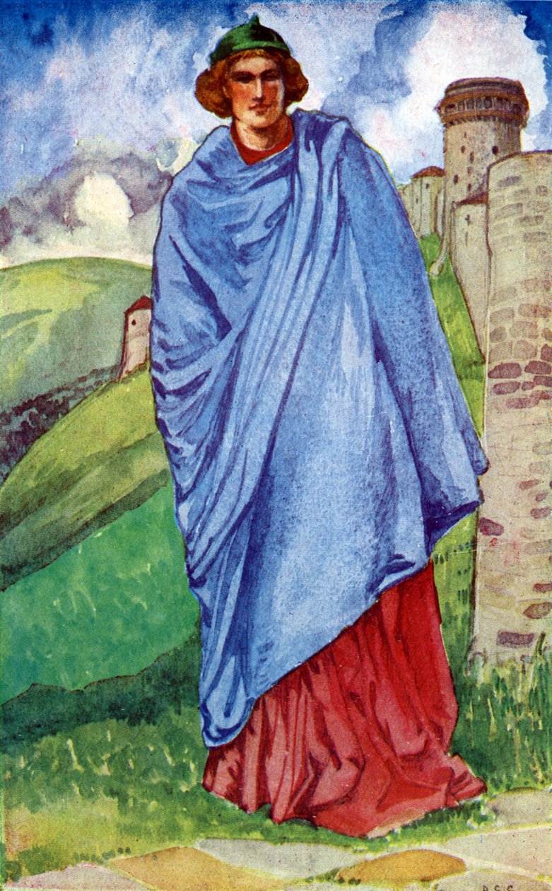 Männerkostüm zur Zeit von Heinrich III (1216- 1272) von Dion Clayton Calthrop