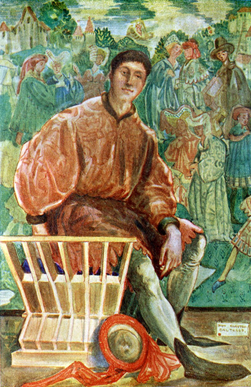 Männerkostüm zur Zeit von Heinrich VI (1422 -1461) von Dion Clayton Calthrop