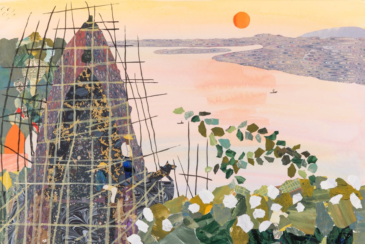 Männer bei Sonnenaufgang, Indien, 2020 von Dione Verulam