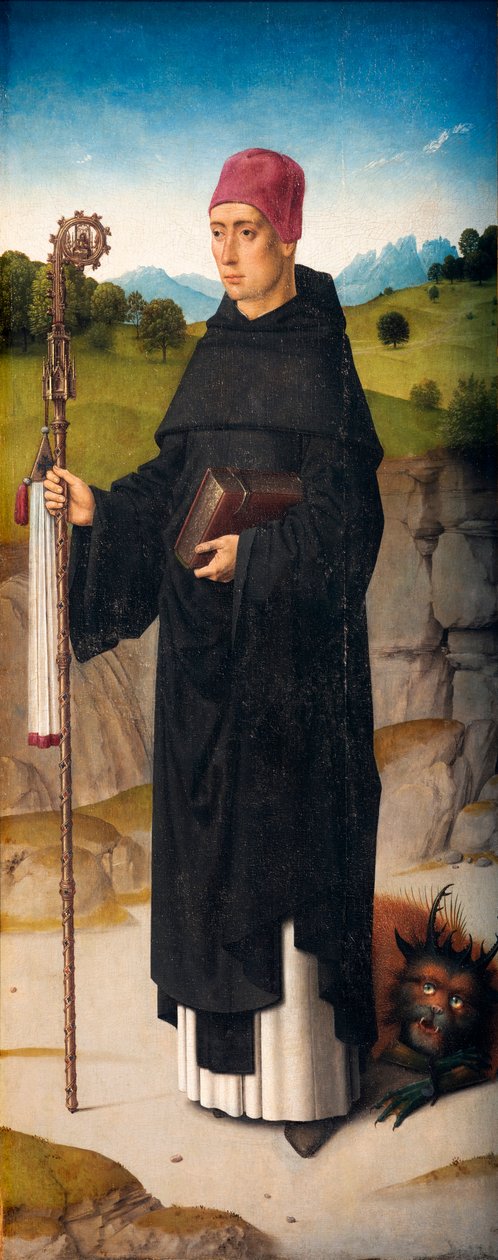 Pfarrkirche (Parochiekerk Sint-Pieter). Martyrium des heiligen Erasmus. Dirk Bouts. Ca 1460-1464. (Detail) von Dirck Bouts