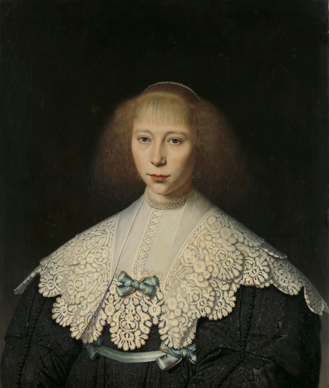 Agatha Geelvinck (1617-38). Erste Frau von Frederik Dircksz Alewijn von Dirck Dircksz. van Santvoort