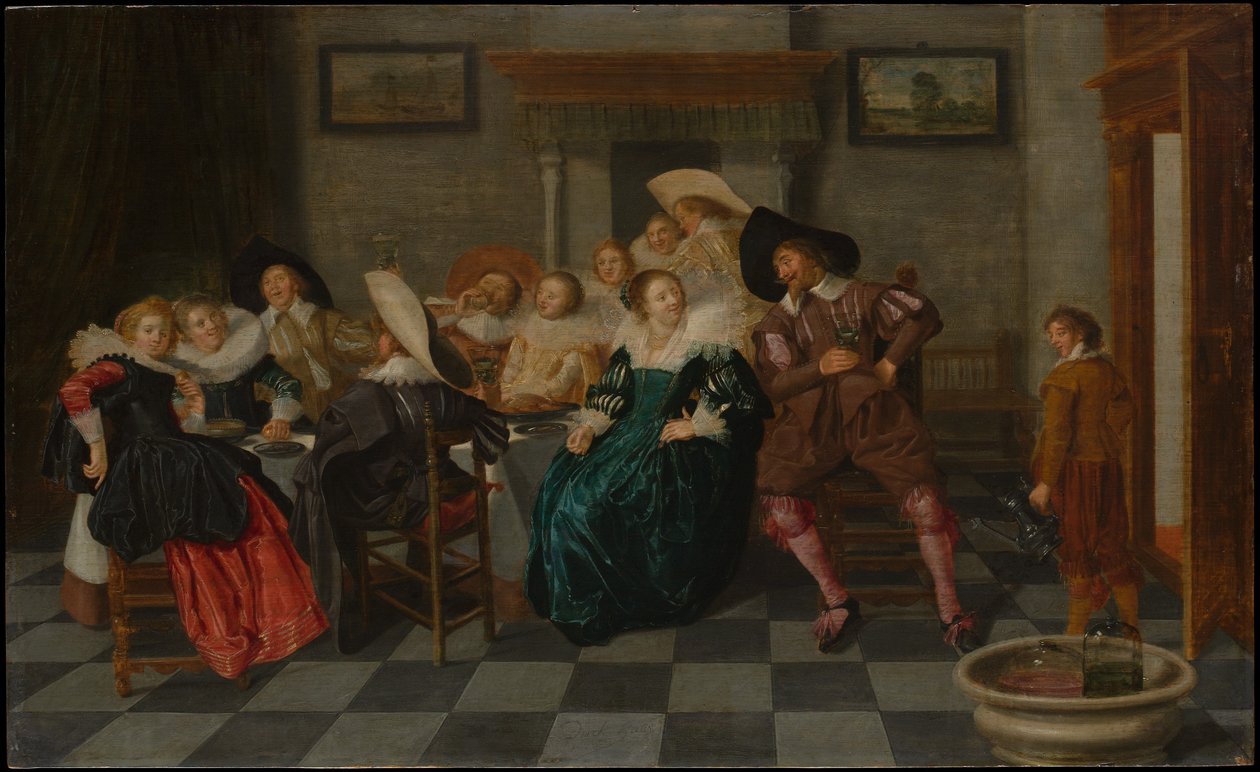Ein Bankett von Dirck Hals