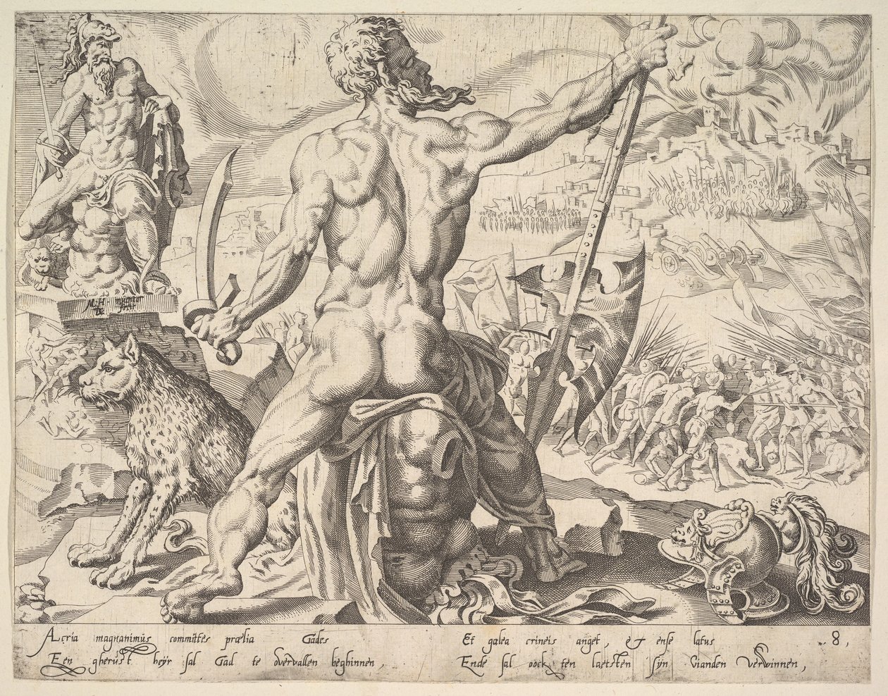 Gad, aus der Serie Die zwölf Patriarchen, 1550 von Dirck Volkertsen Coornhert